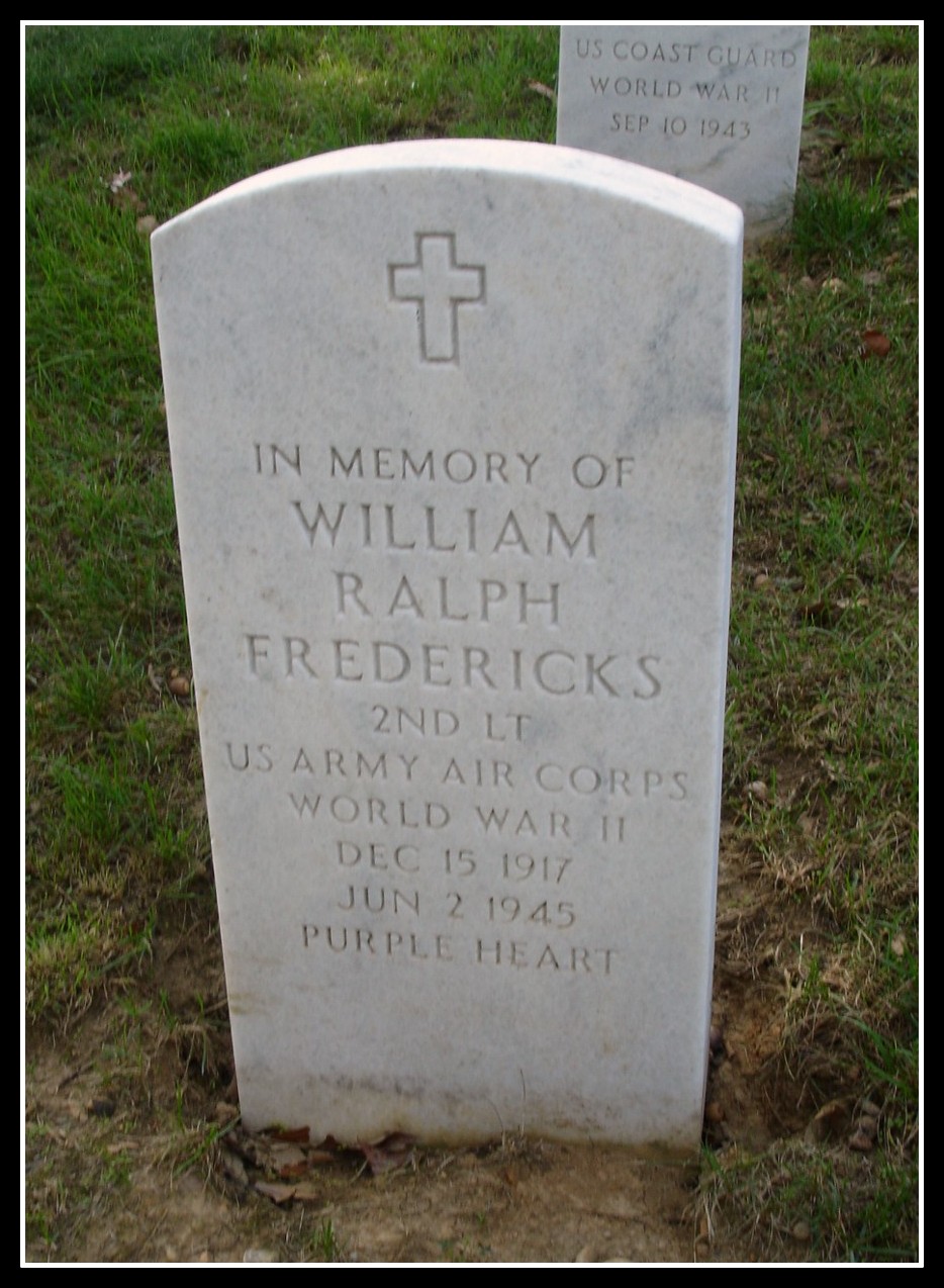 Lt. William R. Fredericks, KIA, Belleville, N.J.