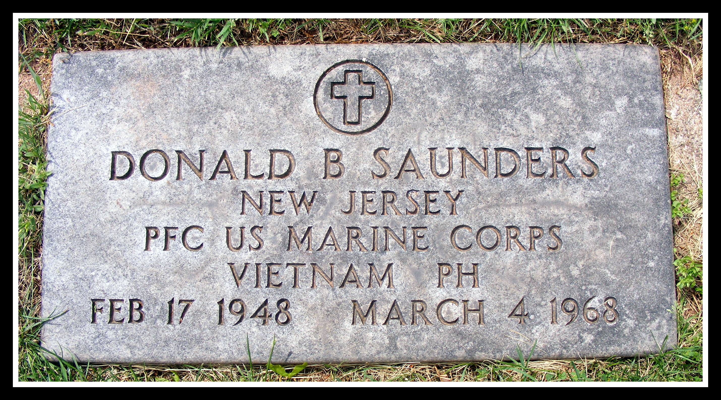 Donald B. Saunders, USMC, KIA Vietnam, photo by Anthony Buccino