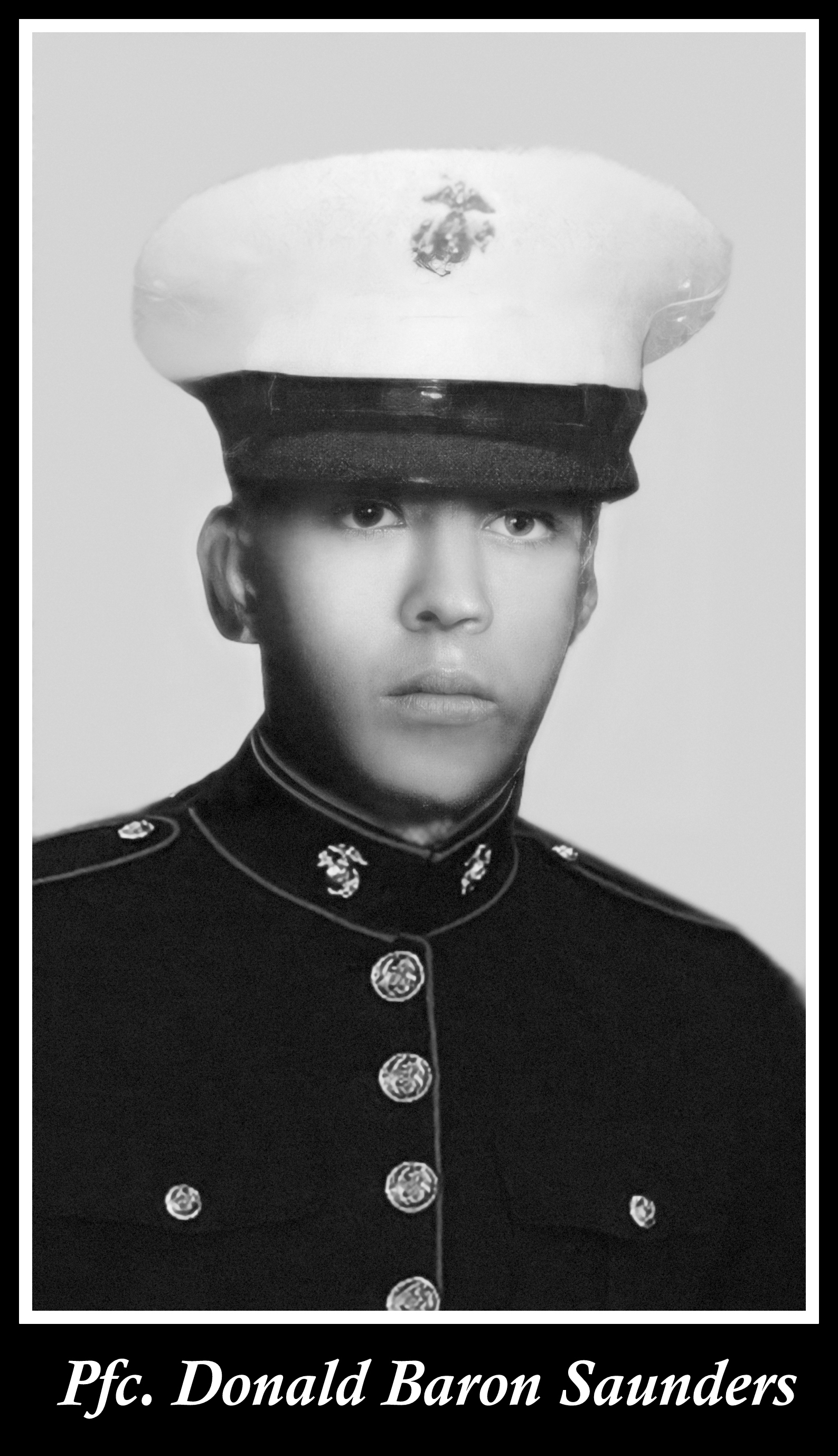 Pfc. Donald Baron Saunders, USMC, KIA Vietnam, March 4 1968