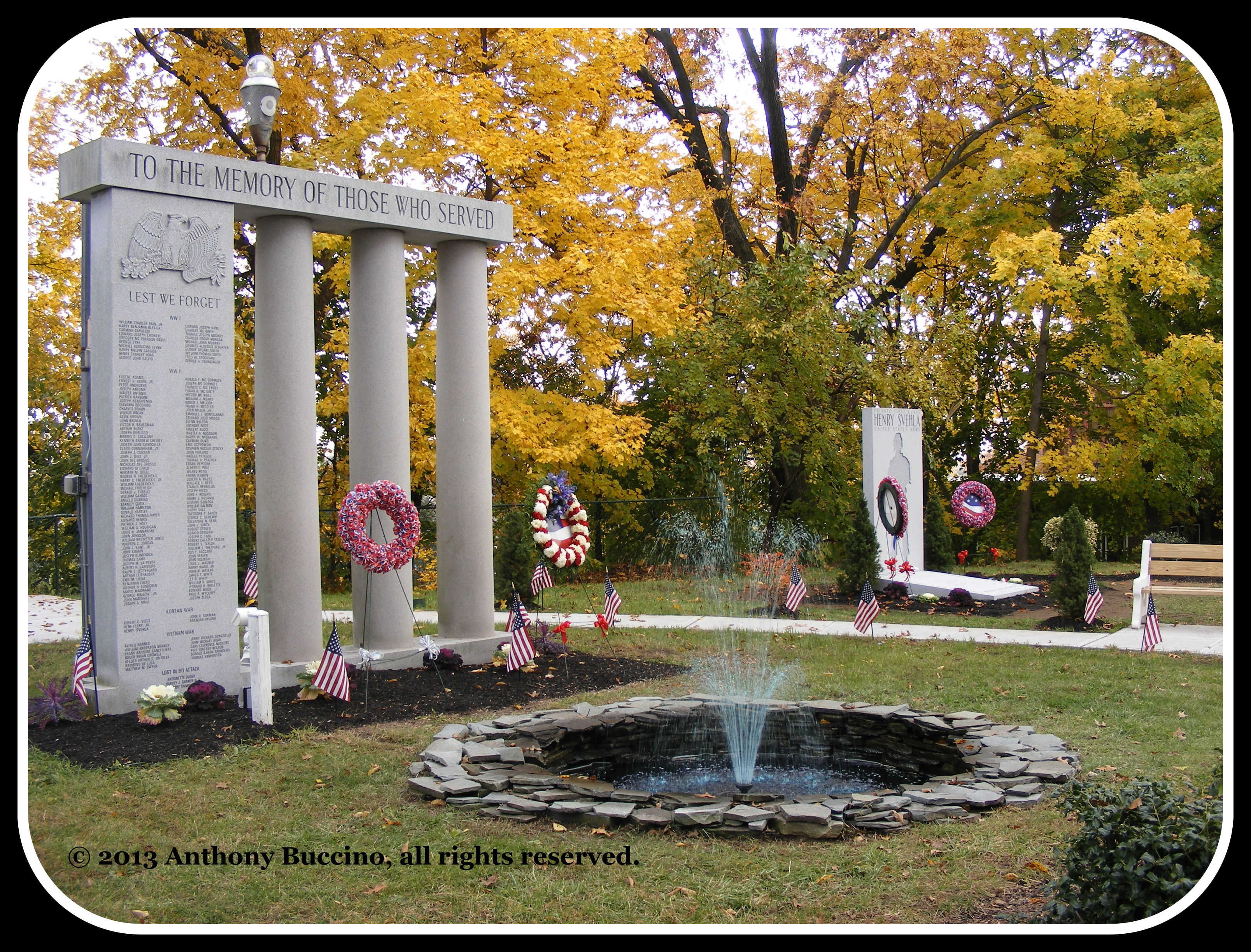 Memorial Park, Union Avenue, Belleville, NJ