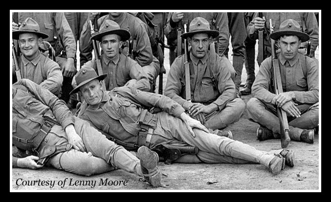 G/Sgt. Fred Stockham, front, courtesy Lenny Moore