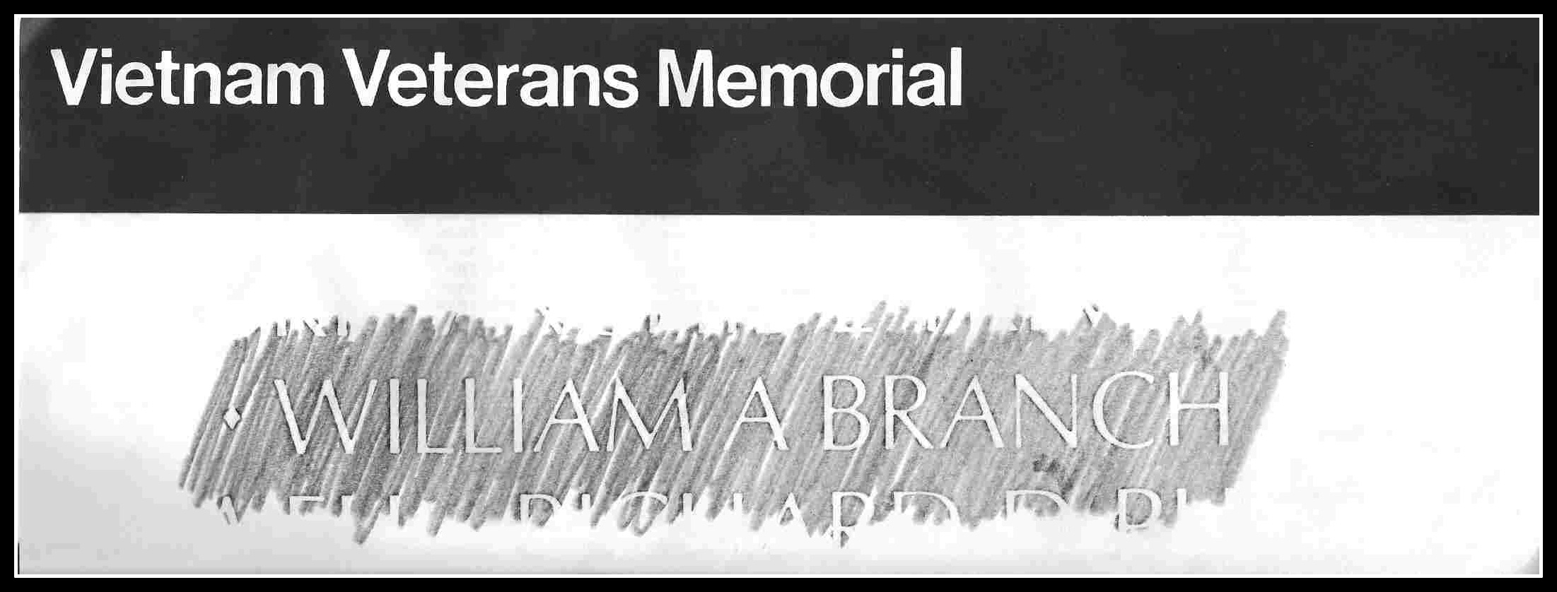 William A. Branch, KIA Vietnam, Belleville, NJ - Washington DC