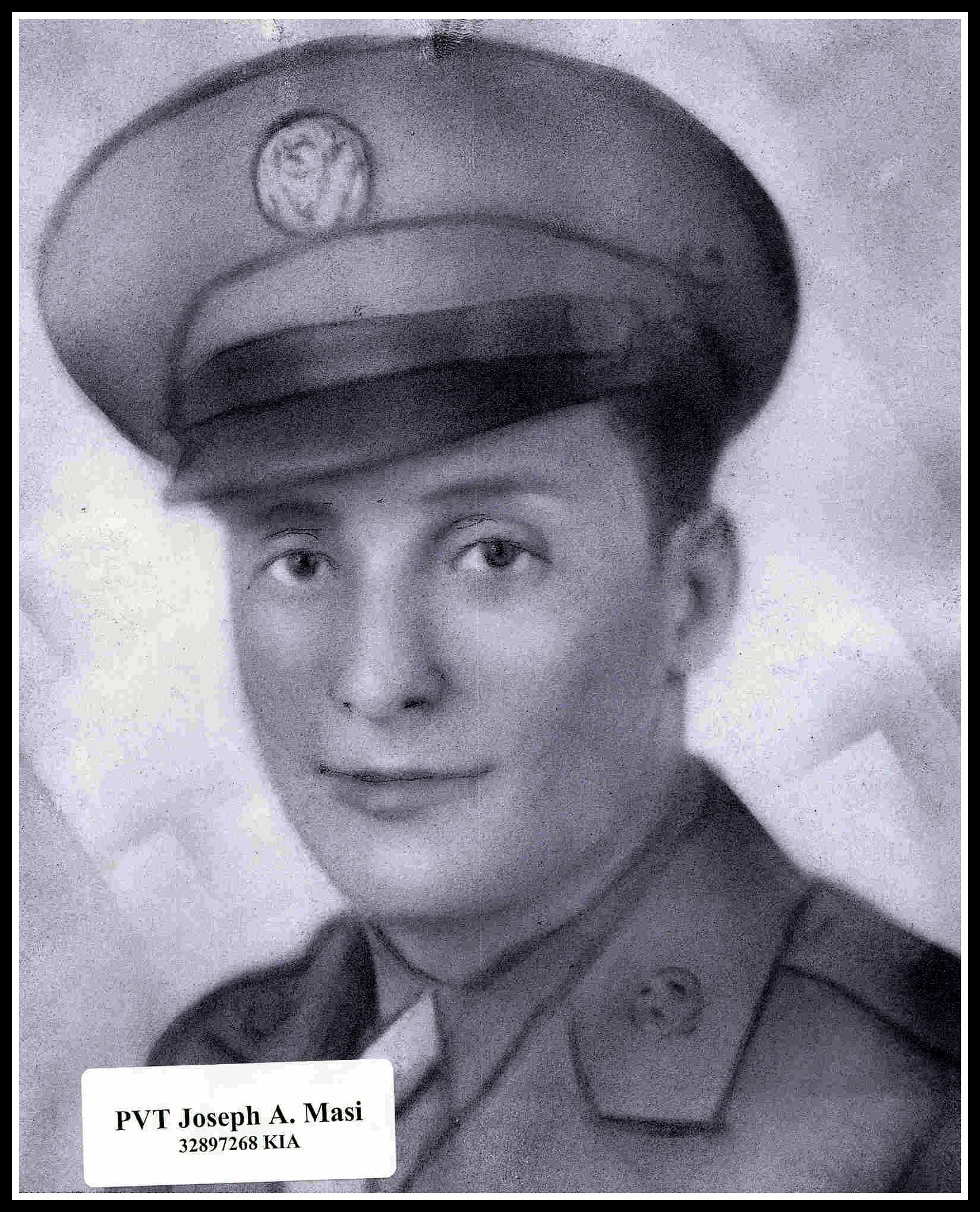 PFC. Joseph Masi of Belleville, NJ, KIA Franci 10-25-1944