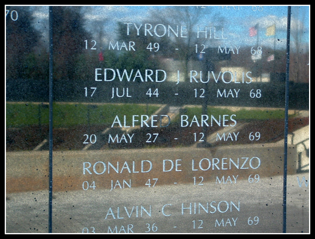 Lt. Col. Alfred Barnes - NJ Vietnam Memorial,  2004 by Anthony Buccino