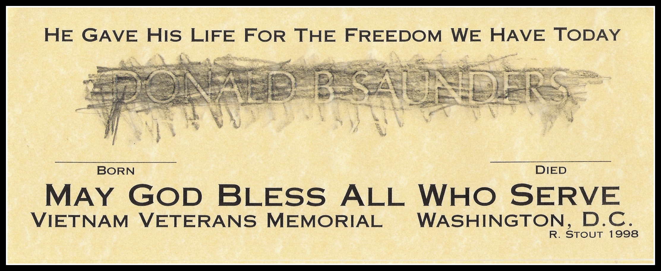 Pfc. Donald Saunders  2004 by Anthony Buccino, Washington, DC